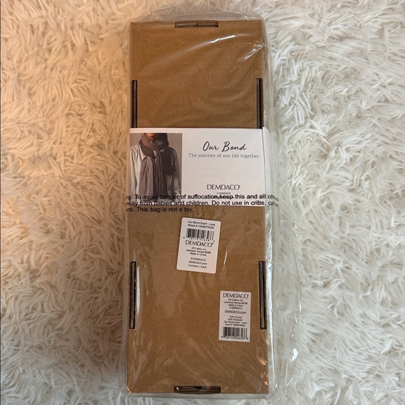 Demdaco Our Bond Love Gray Purple Scarf - Picture 3 of 4